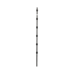 Poste de Paso para Cerca Eléctrica / Tubo de Acero Galvanizado / 6 Aisladores / 1.4 m (4.6 ft) / Diámetro 25 mm (1 in) / Acabado Negro