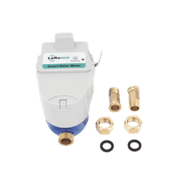 FLUJOMETRO DE AGUA  LORAWAN® PARA TUBERIA DE 1/2 PULGADA CON VALVULA DE CORTE DE FLUJO