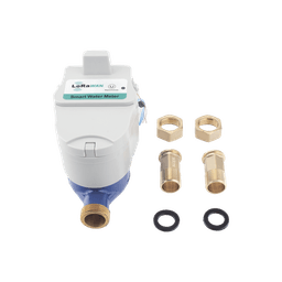 FLUJOMETRO DE AGUA  LORAWAN® PARA TUBERIA DE 3/4 PULGADA CON VALVULA DE CORTE DE FLUJO