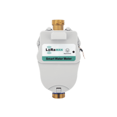 FLUJOMETRO DE AGUA  LORAWAN® PARA TUBERIA DE 3/4 PULGADA CON VALVULA DE CORTE DE FLUJO