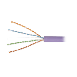 Bobina de Cable Blindado F/UTP de 4 Pares, Z-MAX, Cat6A, Soporte de Aplicaciones 10GBase-T, LS0H (Libre de Gases Toxicos), Color Violeta, 305m