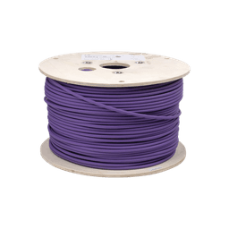 Bobina de Cable Blindado F/UTP de 4 Pares, Z-MAX, Cat6A, Soporte de Aplicaciones 10GBase-T, LS0H (Libre de Gases Toxicos), Color Violeta, 305m