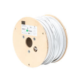 Bobina de Cable Blindado F/UTP de 4 Pares, Z-MAX, Cat6A, Soporte de Aplicaciones 10GBase-T, CM, Color Blanco, 305m