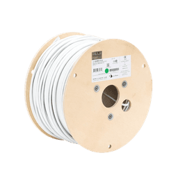 Bobina de Cable Blindado F/UTP de 4 Pares, Z-MAX, Cat6A, Soporte de Aplicaciones 10GBase-T, CM, Color Blanco, 305m