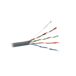 Bobina de Cable UTP de 4 pares, Cat5e, PVC (CM), Color Gris, 24 AWG, 305m