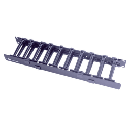 Organizador de Cable Horizontal RouteIT, Sencillo, Para Rack de 19in, 4in de profundidad, 1UR