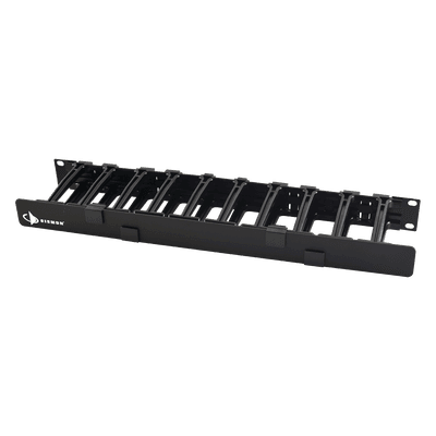 Organizador de Cable Horizontal RouteIT, Sencillo, Para Rack de 19in, 4in de profundidad, 1UR