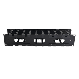 Organizador de Cable Horizontal RouteIT, Sencillo, Para Rack de 19in, 4in de profundidad, 2UR