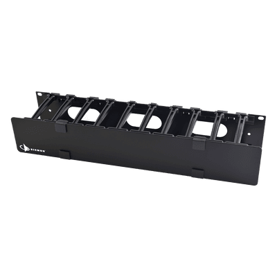 Organizador de Cable Horizontal RouteIT, Sencillo, Para Rack de 19in, 4in de profundidad, 2UR