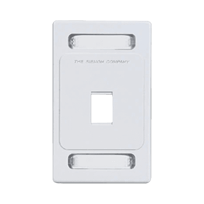 Placa de pared Keystone de 1 salida, color blanco, para jacks Keystone Z-MAX y MAX