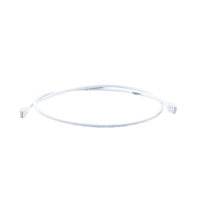 Patch Cord MC6 Modular Cat6 UTP, CM/LS0H, 3ft, Color Blanco, Versión Bulk (Sin Empaque Individual)