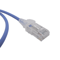 Patch Cord MC6 Modular Cat6 UTP, CM/LS0H, 3ft, Color Azul, Diámetro Reducido (28AWG)