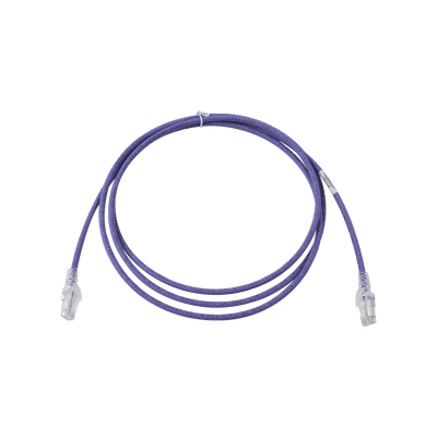 Patch Cord MC6 Modular Cat6 UTP, CM/LS0H, 7ft, Color Violeta, Versión Bulk (Sin Empaque Individual)