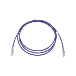 Patch Cord MC6 Modular Cat6 UTP, CM/LS0H, 7ft, Color Violeta, Versión Bulk (Sin Empaque Individual)