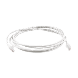 Patch Cord MC6 Modular Cat6 UTP, CM/LS0H, 10ft, Color Blanco, Versión Bulk (Sin Empaque Individual)