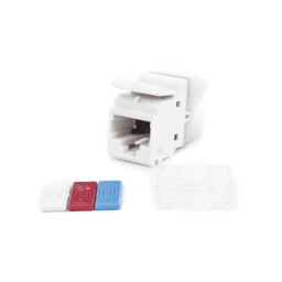 JACK MAX UTP CAT5E RJ45 PLANO BLANCO D/IMPACTO T568A/B