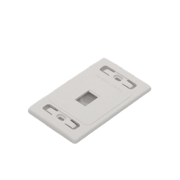 Placa de pared modular MAX, de 1 salida, color blanco