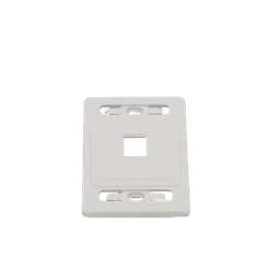 Placa de pared modular MAX, de 1 salida, color blanco