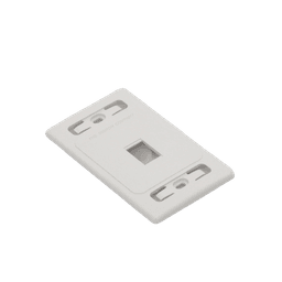 Placa de pared modular MAX, de 1 salida, color blanco