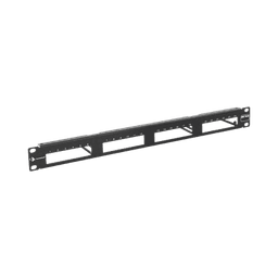 Patch Panel MAX Modular (vacío), de 24 Puertos, Plano, 1UR 