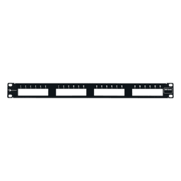 Patch Panel MAX Modular (vacío), de 24 Puertos, Plano, 1UR 