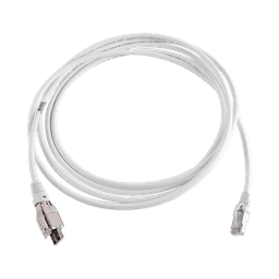 Patch Cord TERA Cat6A 1/10G Ethernet, de 4 pares y conector modular, LS0H, Color Marfil, 3m