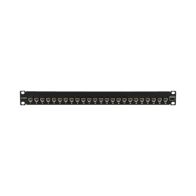 Patch Panel UltraMAX. UTP, Precargado con Jacks Cat6A, 24 Puertos, Plano, 1U