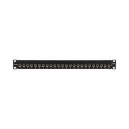 Patch Panel UltraMAX. UTP, Precargado con Jacks Cat6A, 24 Puertos, Plano, 1U