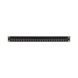 Patch Panel UltraMAX. UTP, Precargado con Jacks Cat6, 24 Puertos, Plano, 1U