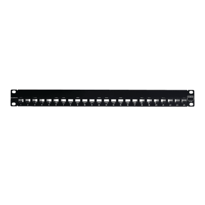 Patch Panel UTP Z-MAX de 24 puertos, Precargado con Jacks Categoría 6, Plano, 1UR