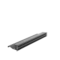 Patch Panel UTP Z-MAX de 48 puertos, Precargado con Jacks Categoría 6, Plano, 1UR