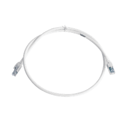 Patch Cord Z-MAX Cat6A S/FTP, CM/LS0H, 3ft, Color Blanco