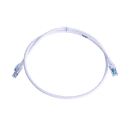 Patch Cord Z-MAX Cat6A S/FTP, CM/LS0H, 3ft, Color Blanco, Versión Bulk (Sin Empaque Individual)