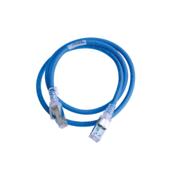 Patch Cord Z-MAX Cat6A S/FTP, CM/LS0H, 3ft, Color Azul, Versión Bulk (Sin Empaque Individual)