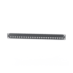 Patch Panel Z-MAX, Blindado, de 24 puertos, Modular (vacío), Plano, 1UR