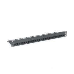 Patch Panel Z-MAX, Blindado, de 24 puertos, Modular (vacío), Plano, 1UR