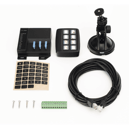 Controlador de Interruptores / 8 Canales / 3x10A y 5x0.2A / Táctil Retroiluminado / 10~24 VCD / RJ45 4 m (13.1 ft)