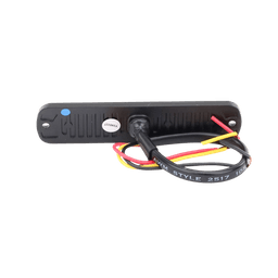 Luz Auxiliar de 6 LED, Azul, Bisel Negro, Lente Transparente