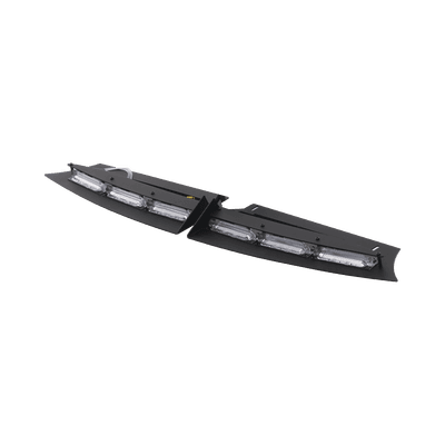 Barra de Luces Interior Tipo Visera / 43 Patrones de Advertencia / LED Monocromo y Bicolor / SAE J595 Clase 1 / Cableado 365 cm (143.7 in) / Compatible Ford Police Interceptor 2020+