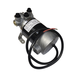Bomba Hidráulica Reversible PUMP-2 / 12V DC / Flujo 0.8L (49 cu.in) por Minuto / Para Cilindros de 80 cc - 250 cc (4.9 - 15.2 cu.in) / Conexiones O-Ring Boss (ORB) / Incluye 3 Accesorios ORB-5 a 9/16 UNF / Compatible con SteadySteer