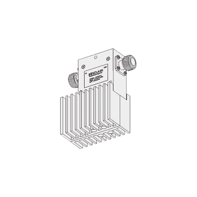 Aislador de Etapa Sencilla, 380-415 MHz, Banda Ancha de 35 MHz, Carga de 60 Watt, 125 Watt, N Hembras.