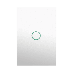 (ZWAVE) Interruptor On/Off panel táctil touch inalámbrico Zwave Plus 1 boton. Compatible con Hubitat HC8, Álula  M2M, otro 