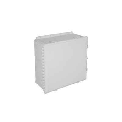 Caja De Policarbonato Opaca, 24"Hx24"Wx10"D, IP66, Uso Interior Exterior, Listado UL/cUL