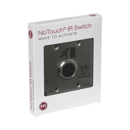 Interruptor IR NoTouch® de Acero Inoxidable, Salida Doble, Símbolo de Puerta