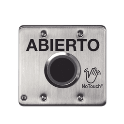 Interruptor IR NoTouch® de Acero Inoxidable, Salida Doble, ABIERTO