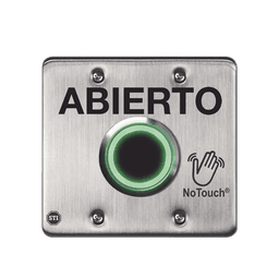 Interruptor IR NoTouch® de Acero Inoxidable, Salida Doble, ABIERTO