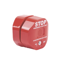 Alarma multifunción Exit Stopper® con bocina remota, para puertas dobles 