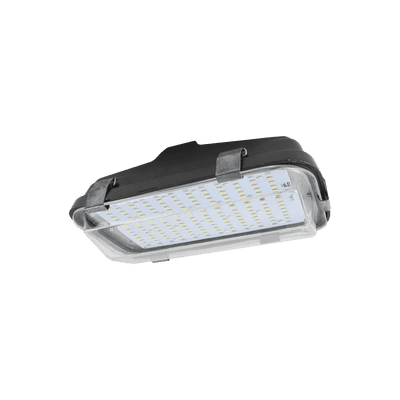 Luminaria LED  para alumbrado publico de 45 watts de 12/24 Vcc incluye tempocontrolador, 5040 Lm