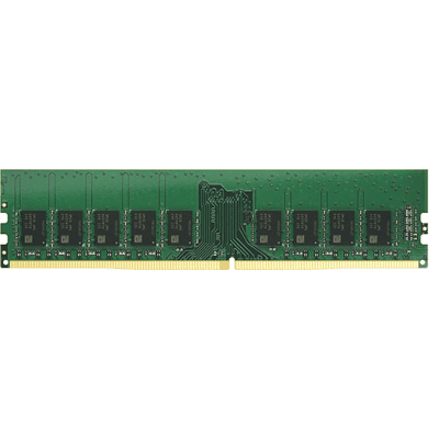 Módulo de Memoria DDR4 ECC Unbuffered DIMM | 8GB | 2666 MHz | Compatible con Series SA: SA3400D, SA3200D / Series UC: UC3400, UC3200 / Series 21: RS3621xs+, RS3621RPxs, RS2821RP+, RS2421RP+, RS2421+ / Series 19: RS1619xs+ / Series 18: RS3618xs / Se