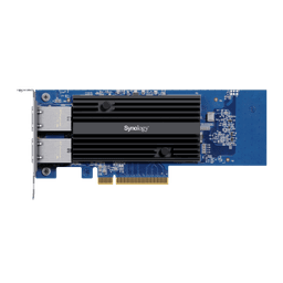 Adaptador de Red Synology E10G30-T2 | Doble Puerto 10 GbE | PCIe 3.0 x8 | Compatible con Synology | Link Aggregation.